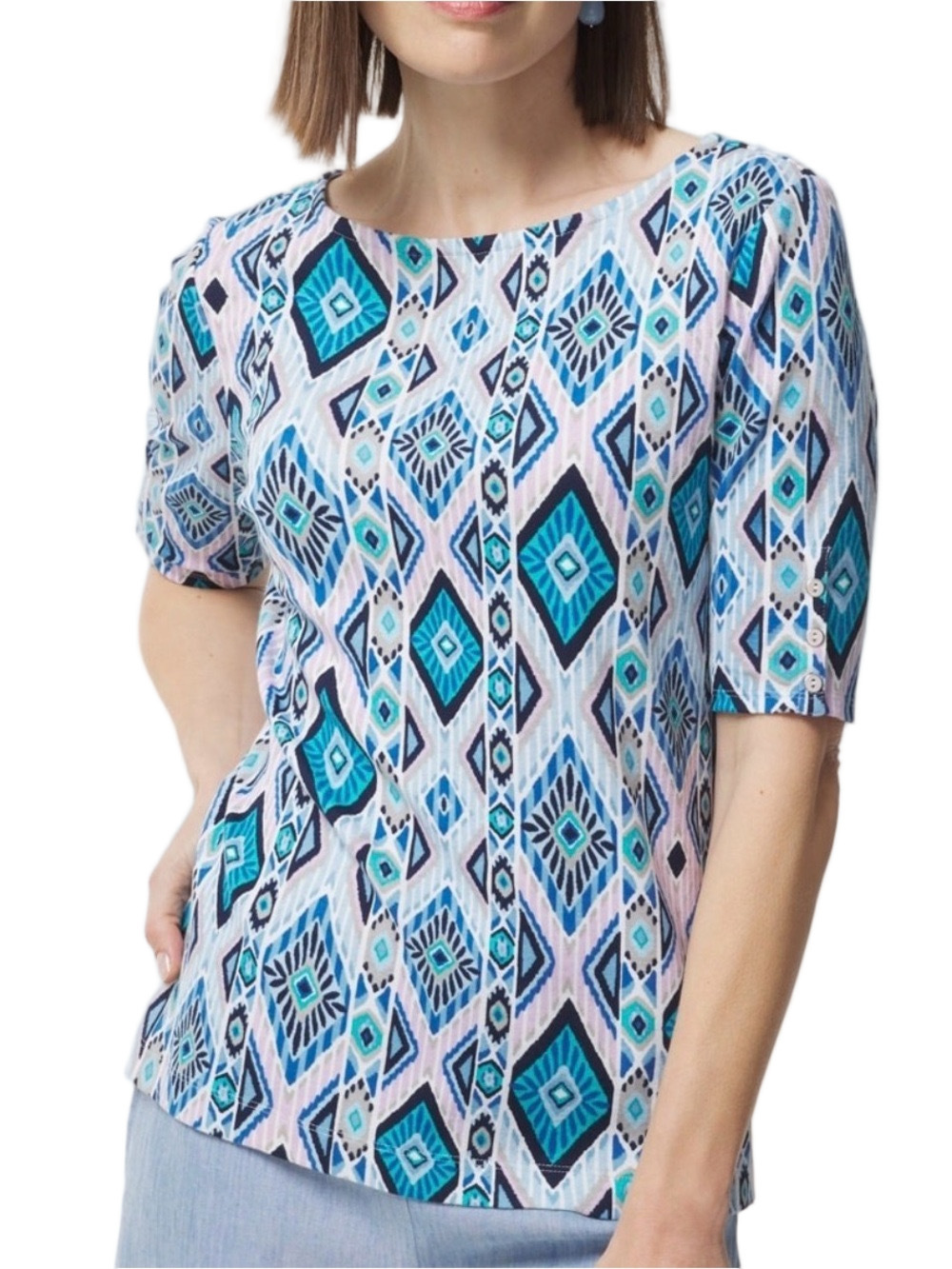 76. NWT WOMENS CHICO’S 4/XXL DETAIL TOP